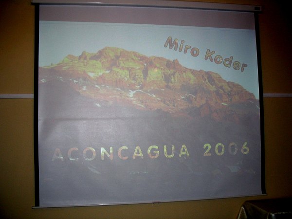 Potopisno predavanje »Aconcagua - kraljica Andov« - Miro Koder, 11.5.2006