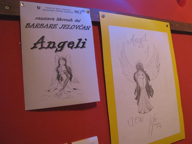 otvoritev razstave likovnih del Barbare Jelovan: »ANGELI«, 26. november 2010